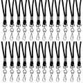 C-Line Products Standard Lanyard, Black, Swivel Hook, PK24 CLI89311